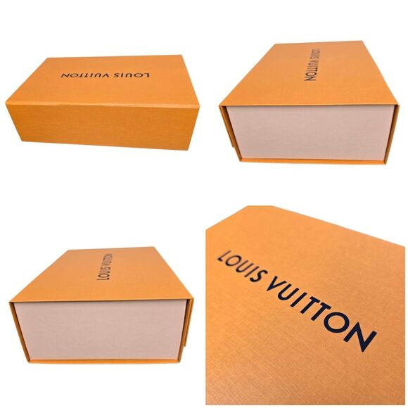 Authentic Louis Vuitton Luxury Orange Blue Empty Box 10.75"x 7.25"x3.125" & Bag - Picture 3 of 15